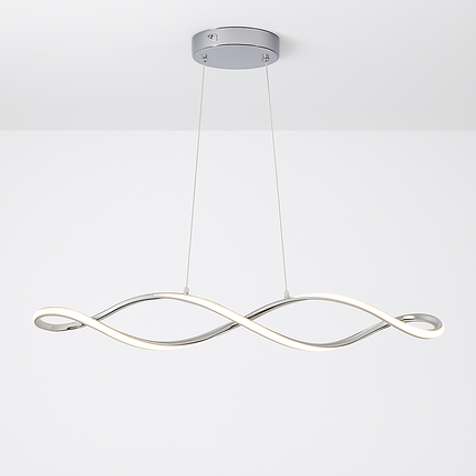 Suspension LED moderne pour salon et salle à manger avec télécommande Or/Chrome/Noir L92cm — LZ4X7P