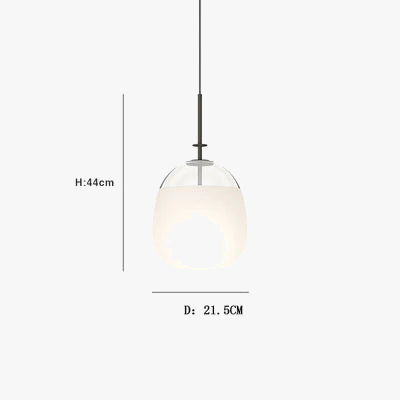 Suspension en verre Tempo pour restaurant et hôtel — LZ4X9T2