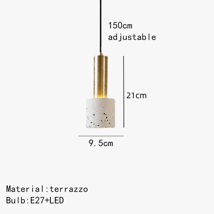 Suspension design terrazzo pour intérieur moderne et élégant — LZ4Q7N2