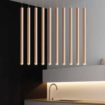 Suspension dorée pour restaurant et salle à manger — LZ4X9P