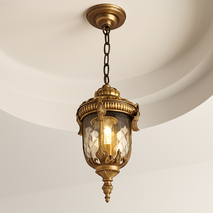 Suspension vintage étanche en verre pour extérieur et jardin — LZ4XJ9