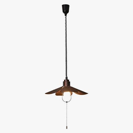 Suspension en bois style wabi-sabi pour restaurant et bar — LZ4X9M