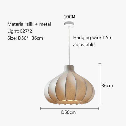 Suspension en soie style Wabi Sabi pour décoration intérieure moderne — LZ4X9Q2M