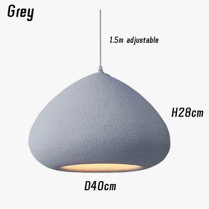 Suspension LED artisanale style nordique Wabi-Sabi — LZ7XQ2