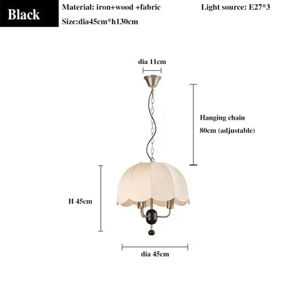 Suspension japonaise rétro en bois massif style wabi-sabi — LZ4X9M