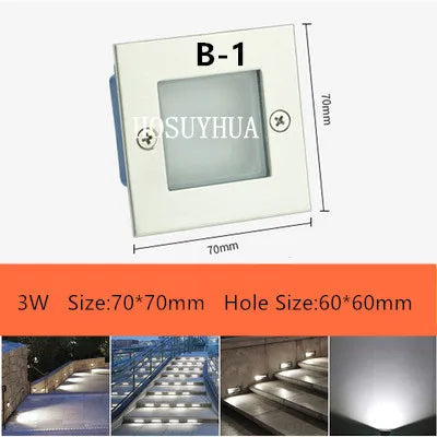Spot LED encastré étanche IP65 3W-5W pour escalier et jardin 85-265V — LZ4X9T