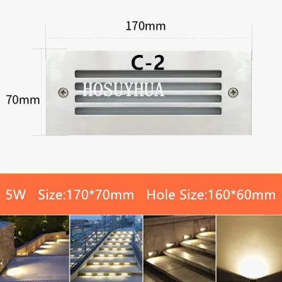 Spot LED encastré étanche IP65 3W-5W pour escalier et jardin 85-265V — LZ4X9T