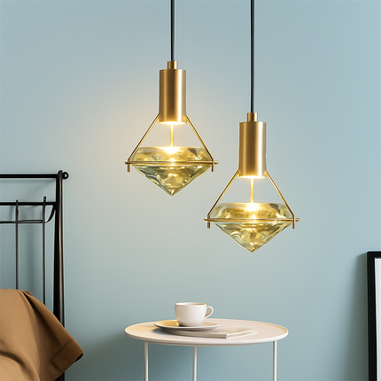Suspension LED moderne cristal pour cuisine et chambre — LZ4X9P