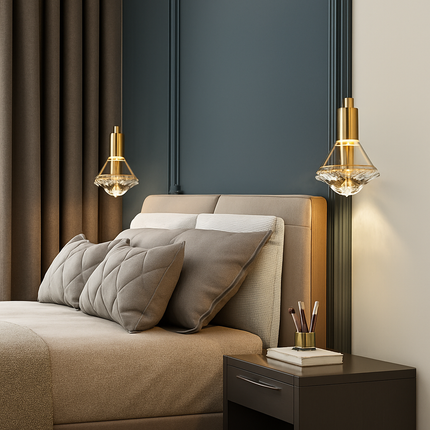 Suspension LED moderne cristal pour cuisine et chambre — LZ4X9P