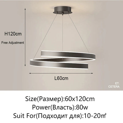 Lustre rond noir et blanc pour salon, salle à manger et cuisine — LZ4N7Q2F