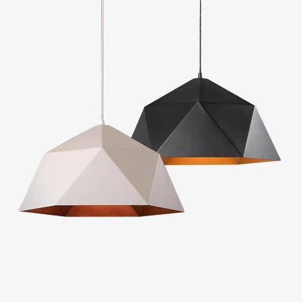 Suspension géométrique Art Déco moderne noir ou blanc — LZ4X9P
