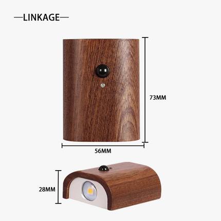 Applique murale LED sans fil avec veilleuse et recharge USB — LZ4P9XQ