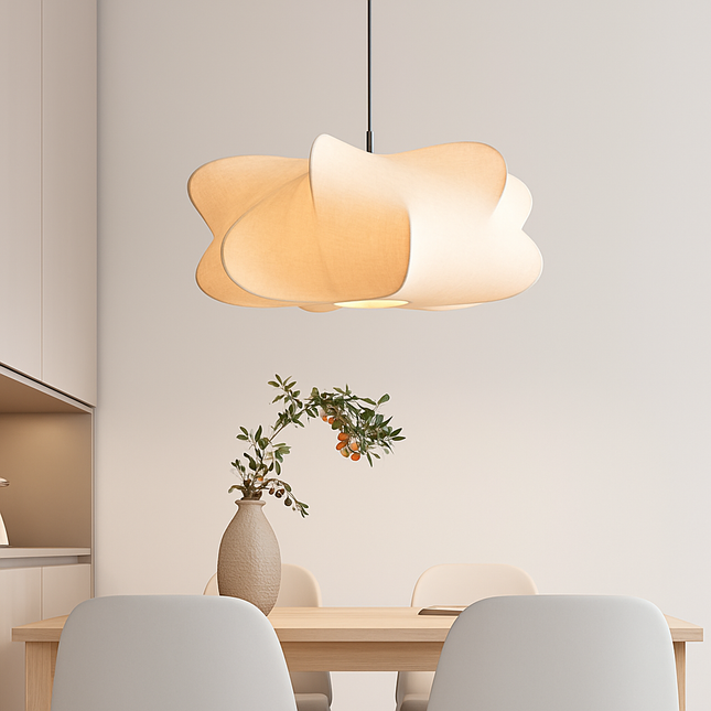 Suspension Wabi-sabi en soie style japonais pour salon et boutique — LZ4X9T