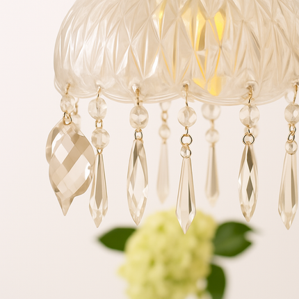 Suspension LED intérieure en verre style rétro français — LZ4P9X