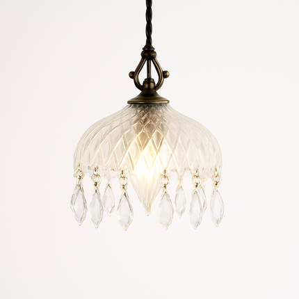 Suspension LED intérieure en verre style rétro français — LZ4P9X